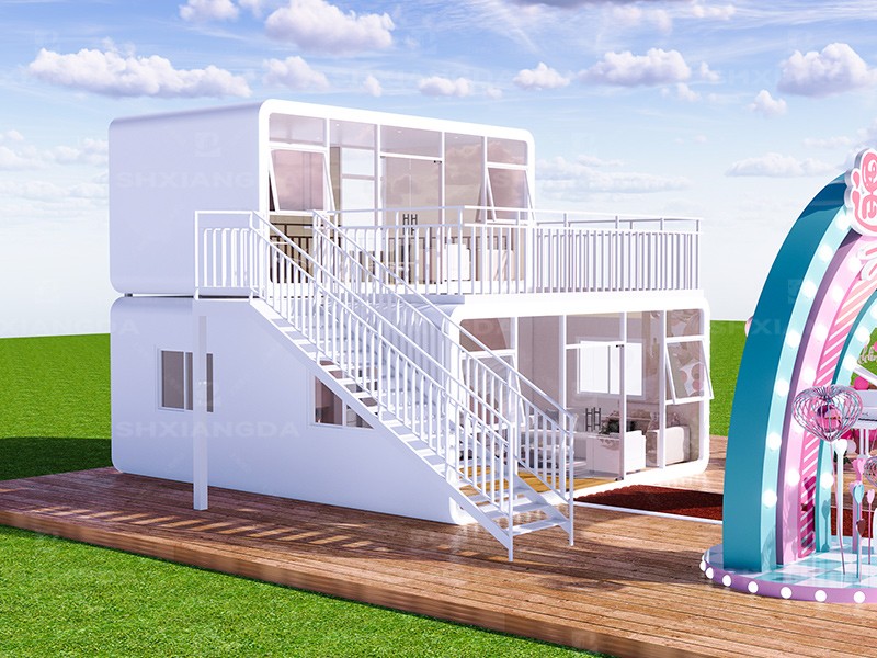 蘋(píng)果艙集裝箱園區(qū)移動(dòng)辦公室私人工作室成品房住人可定制